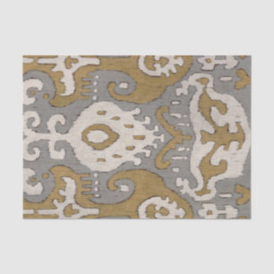 Papier Mousseline Ochre Ikat II