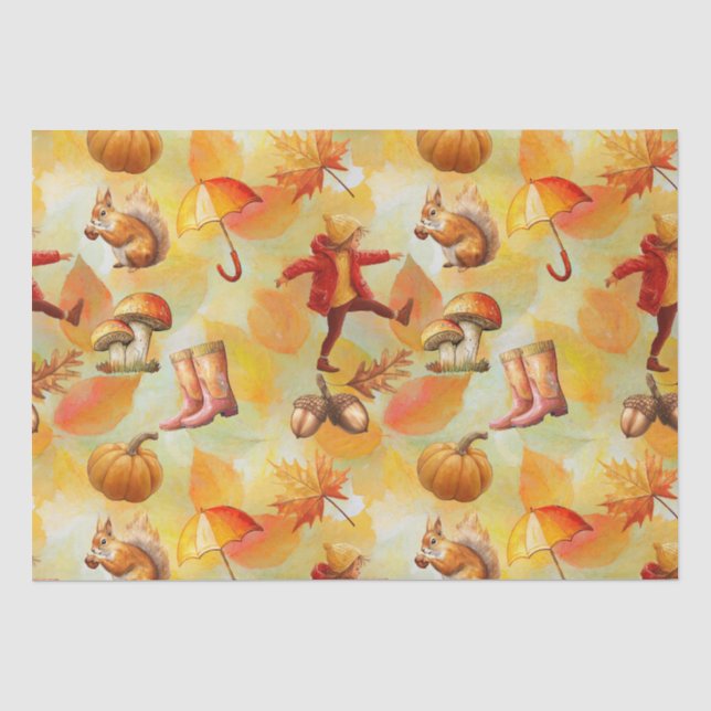Papier Mousseline Octobre et novembre (Recto)