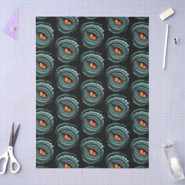 Papier Mousseline Œil de prédateur reptile primitif (Artisanat)
