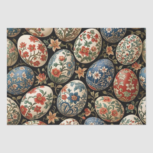 Papier Mousseline Œuf Art Découpage (Recto)