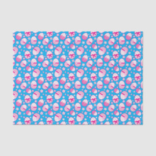 Papier Mousseline OEufs de Pâques rose blanc couleur cadeau