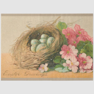 Papier Mousseline Oeufs vintages Fêtes de Pâques