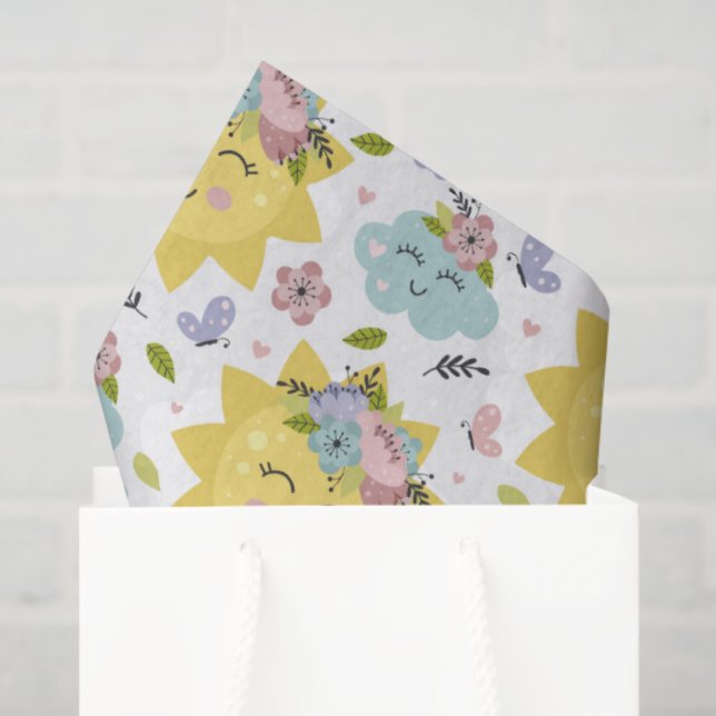 Papier Mousseline Oh Jour Ensoleillé (Sac cadeau)