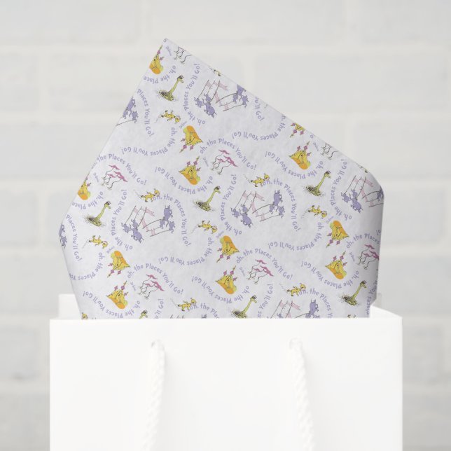 Papier Mousseline Oh, les endroits que vous irez ! (Sac cadeau)