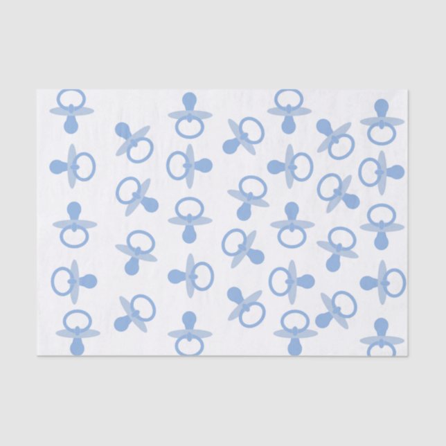 Papier Mousseline Oh tétines de bleus layette (Recto)