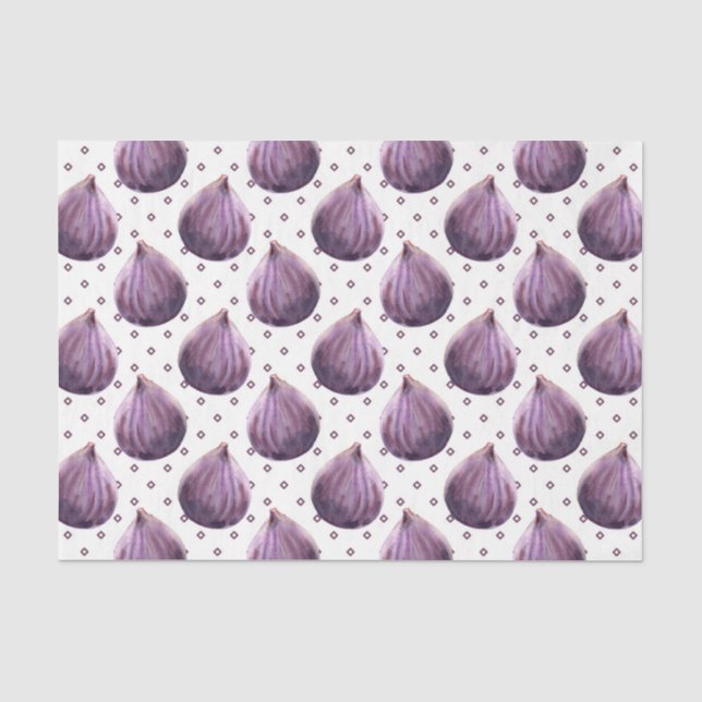 Papier Mousseline Oignon Violet (Design 5 de la Série Violette) (Recto)