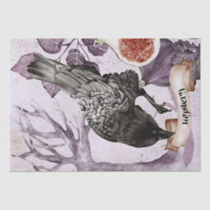 Papier Mousseline Oiseau Aquarelle Automne mystérieuse Automne Oracl