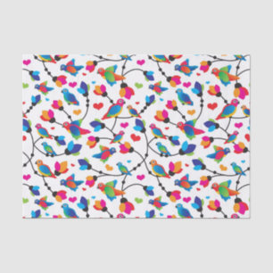 Papier Mousseline oiseau coloré mignon de perroquet