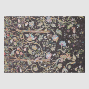 Papier Mousseline Oiseau et lapin dans le Jardin des Fleurs, William