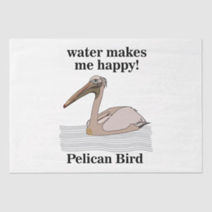 Papier Mousseline Oiseau pélican