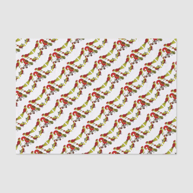 Papier Mousseline Oiseaux allemands d'art populaire de la (Recto)