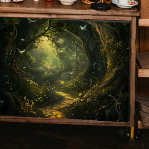 Papier Mousseline Oiseaux blancs dans la découpage de la vallée secr