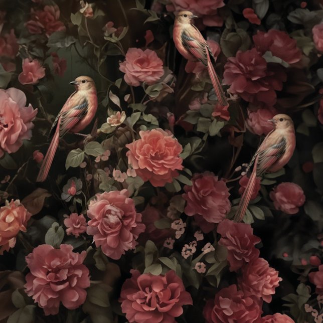 Papier Mousseline Oiseaux rougissants (Créateur téléchargé)