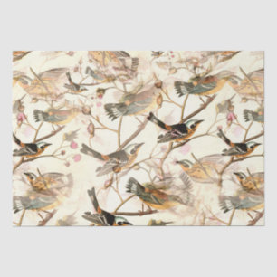 Papier Mousseline Oiseaux sur une branche