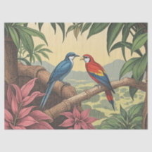 Oiseaux tropicaux Illustration audacieuse