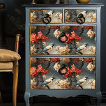 Papier Mousseline Oiseaux Vintages rétro Bohème Découpage<br><div class="desc">Papier de tissus Retro Vintage Boho Birds | Fournitures d'artisanat Vintage. Découvrez l'art intemporel de l'artisanat, de la découpage et de l'emballage cadeau unique avec ce papier Tissu Retro Vintage Birds. Le design boho-chic apporte une touche de vintage charme, parfait pour créer des cadeaux d'inspiration rétro ou rajeunir des meubles...</div>