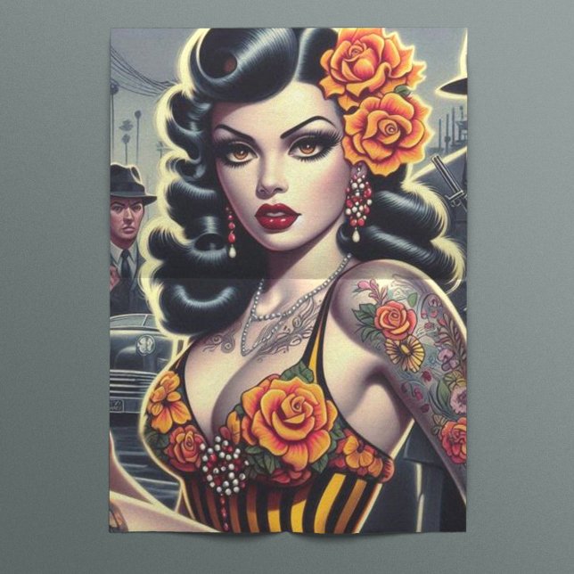 Papier Mousseline Old School mignonne Goth Girl (Créateur téléchargé)