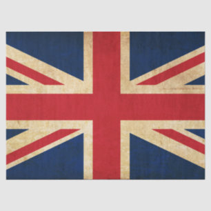 Papier Mousseline Old Vintage Grunge Royaume-Uni Drapeau Union Jack