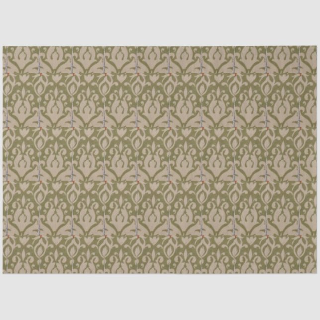 Papier Mousseline Olive Green  (Recto)