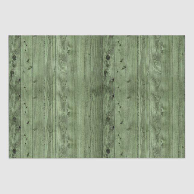 Papier Mousseline Olive Green Faux Wood (Recto)