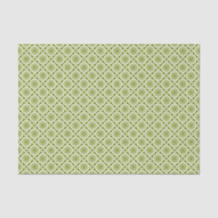 Papier Mousseline Olive Green Géométrique Design Motif mignon