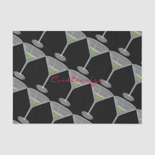 Papier Mousseline Olive Martini Thunder_Cove (Recto)