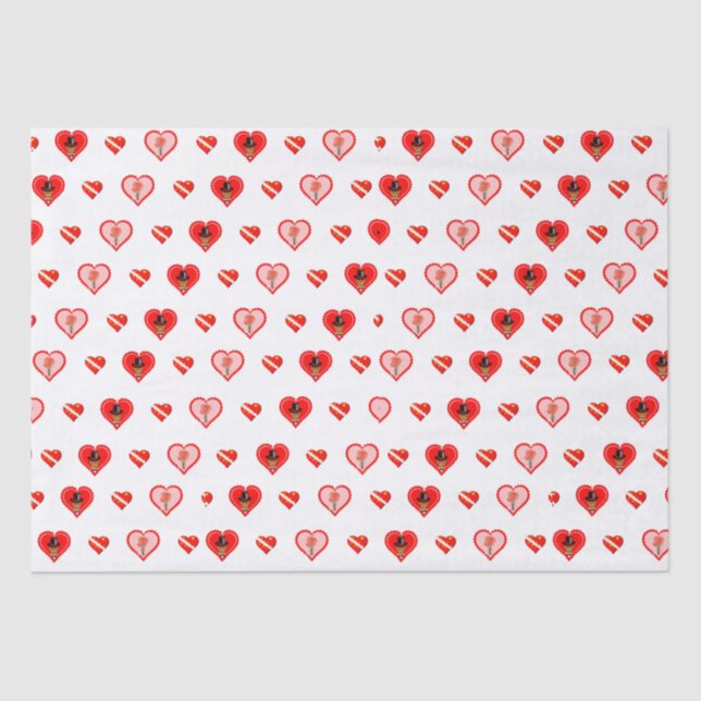 Papier Mousseline Oliver Le modèle de la Saint-Valentin Otter (Recto)