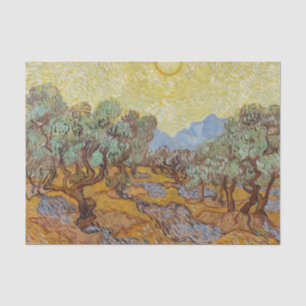 Papier Mousseline Oliviers, 1889 par Vincent van Gogh