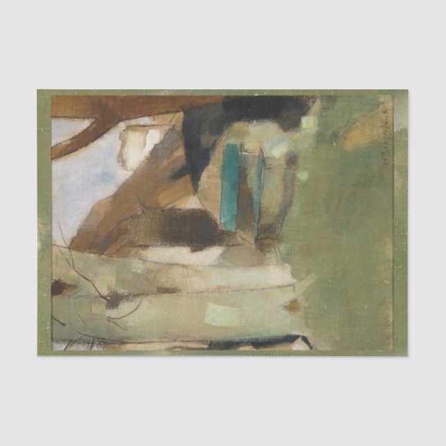 Papier Mousseline Ombre sur le mur, Helene Schjerfbeck (Recto)