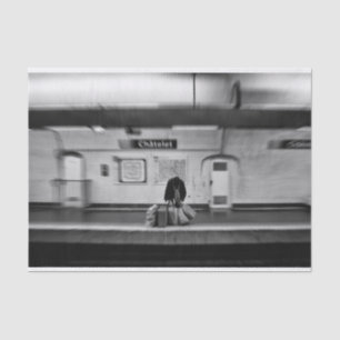 Papier Mousseline On fait du shopping bags in subway