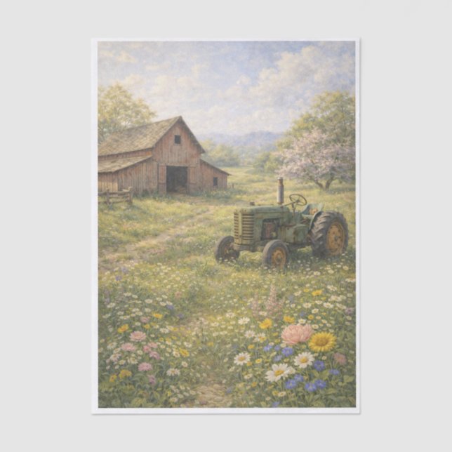 Papier Mousseline On the Farm  (Recto)