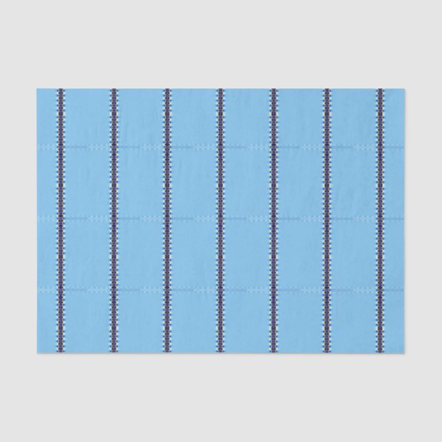 Papier Mousseline Onde bleue (Recto)