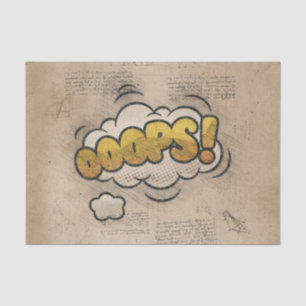 Papier Mousseline OOOPS ! Livre de bande dessinée vintage Steampunk