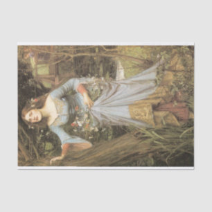 Papier Mousseline Ophélie par John William Waterhouse - 1910