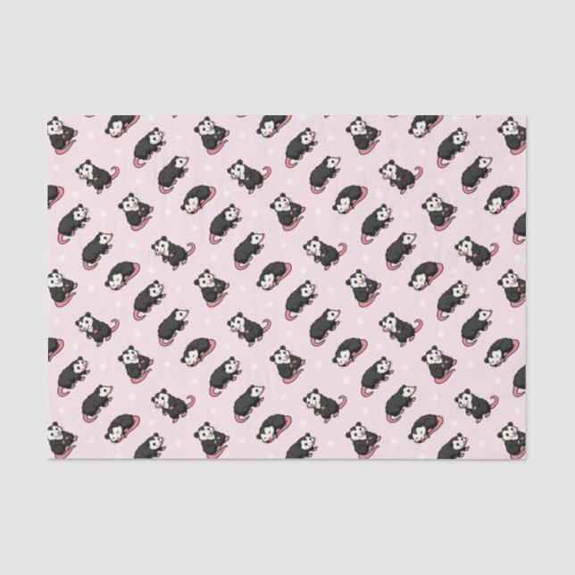 Papier Mousseline Opossums (Recto)