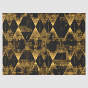 Papier Mousseline Or erratique et diamants noirs