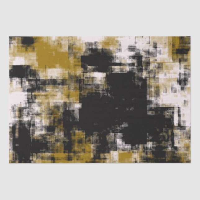 Papier Mousseline Or noir et blanc (Recto)