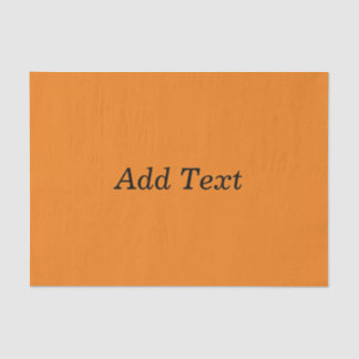 Papier Mousseline Orange Créez Votre Propre Ajouter Texte Personnali