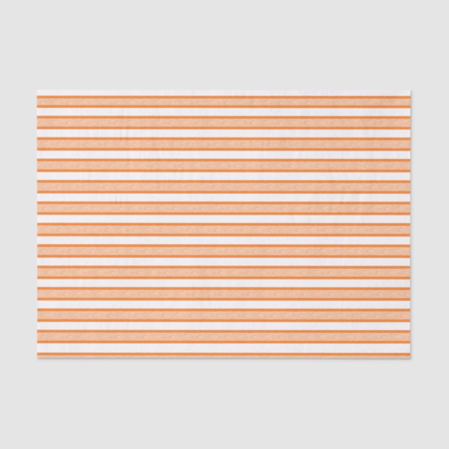Papier Mousseline Orange de bandes encadrées (Recto)
