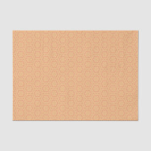 Papier Mousseline Orange Jaune Occidental Folal Floral Soft Géométri