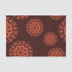 Papier Mousseline Orange, moderne, décoratif, geometric flowers