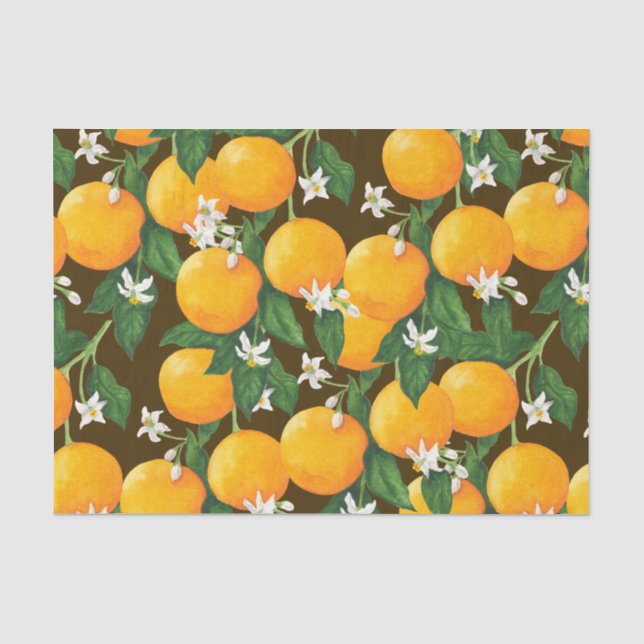Papier Mousseline Oranges (Recto)
