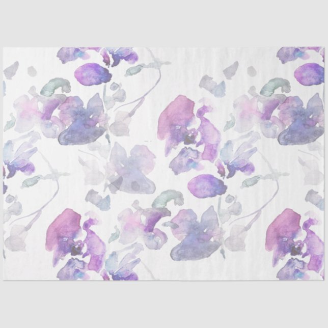 Papier Mousseline Orchidée violette (Recto)