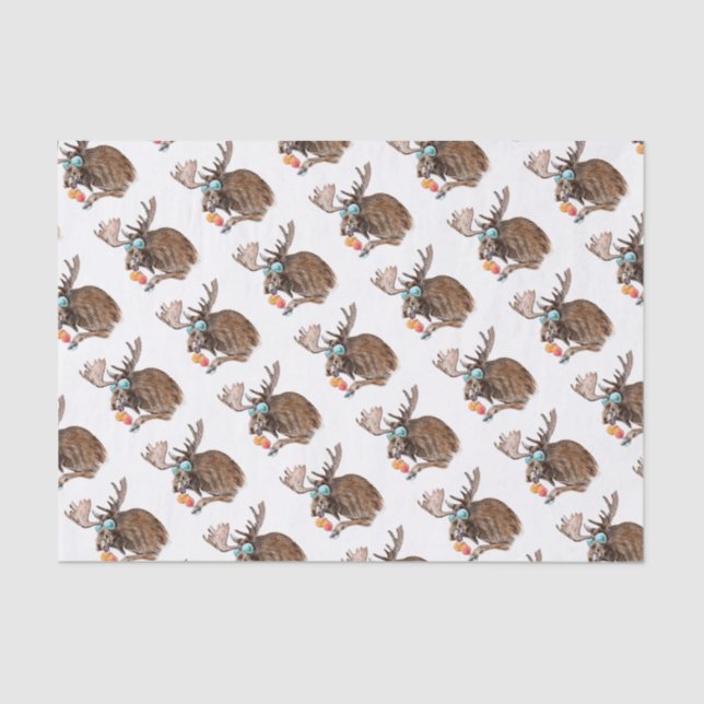 Papier Mousseline Orignaux des vacances (Recto)