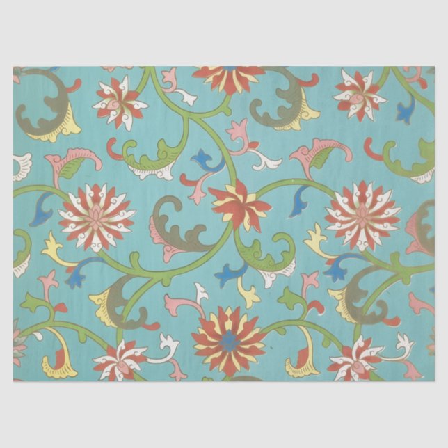 Papier Mousseline Ornement Chinois (Recto)