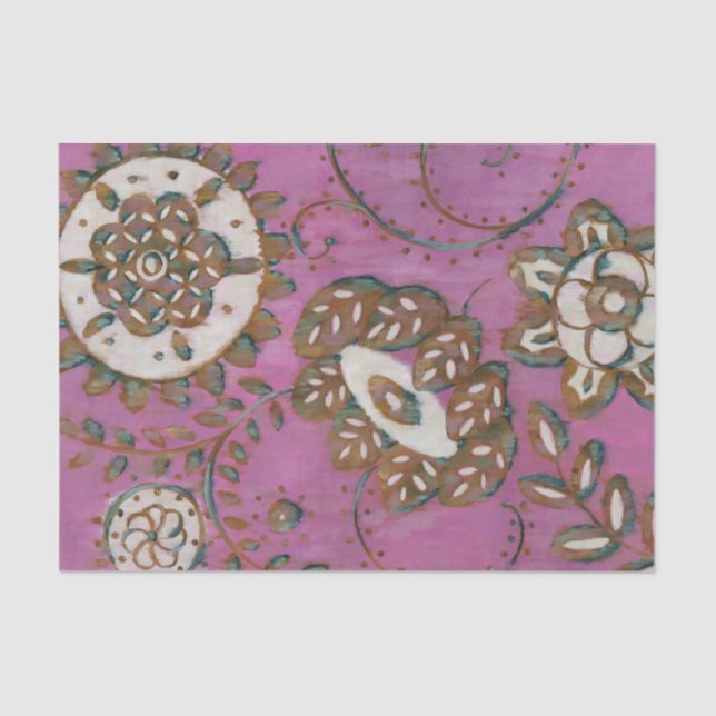 Papier Mousseline Ornement rayonnant II (Recto)