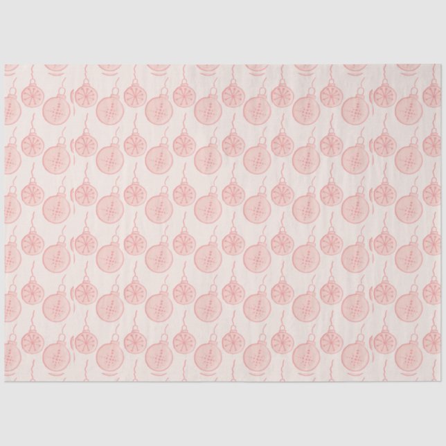 Papier Mousseline Ornements de Noël Orange clair Noël (Recto)