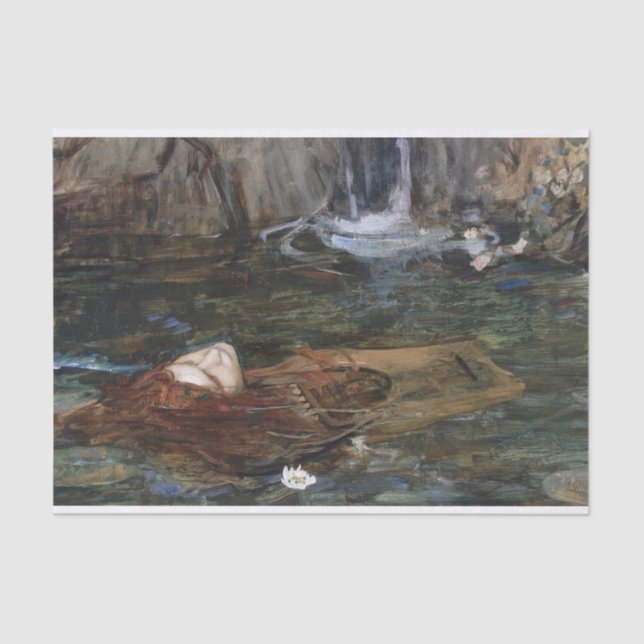 Papier Mousseline Orphée par John William Waterhouse - 1900 (Recto)