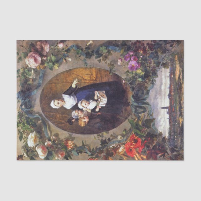 Papier Mousseline Orphelins de La Haye par Sientje Mesdag-van Houten (Recto)