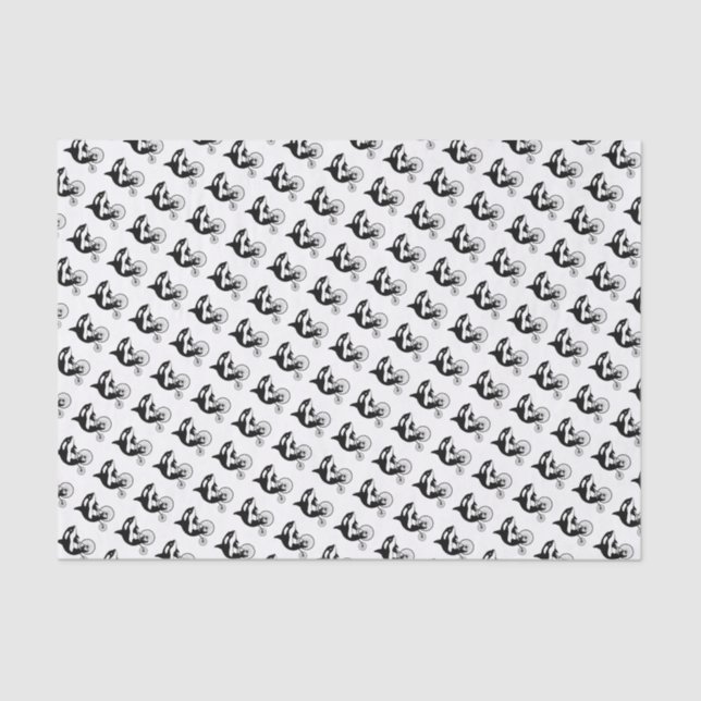 Papier Mousseline Orque d'épaulard sur le vélo (Recto)